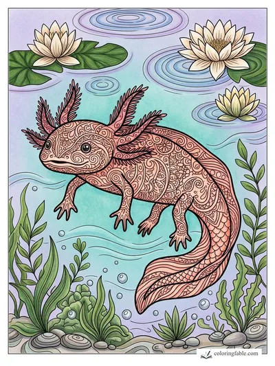Colored example of this coloring page