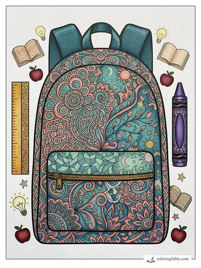 Colored example of this coloring page