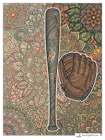 Colored example of this coloring page