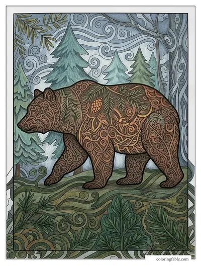 Colored example of this coloring page