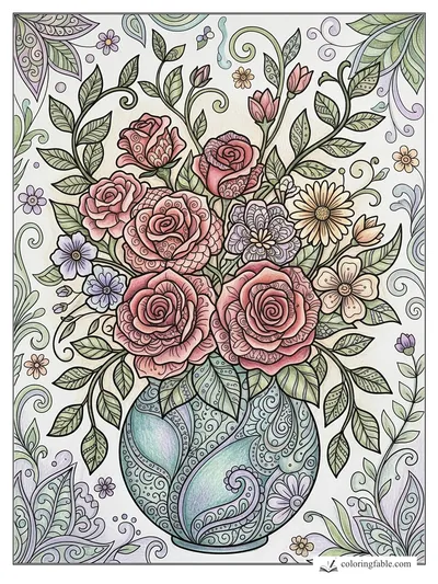 Colored example of this coloring page