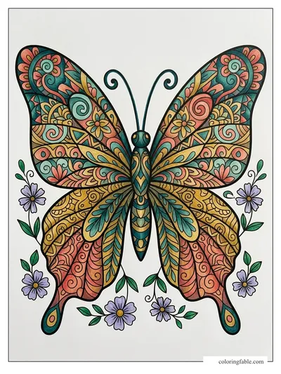 Colored example of this coloring page