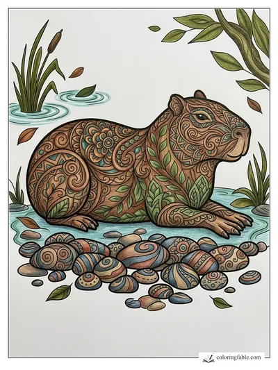 Colored example of this coloring page