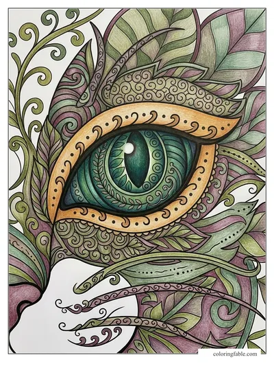 Colored example of this coloring page