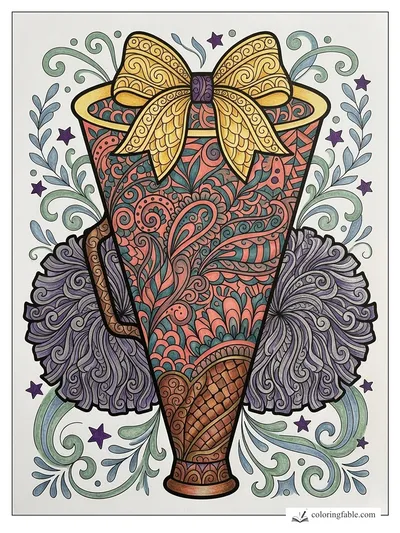Colored example of this coloring page