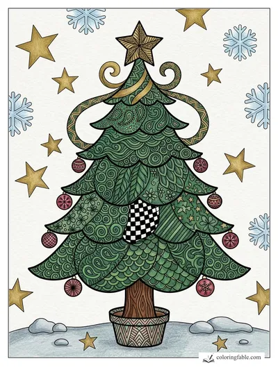 Colored example of this coloring page