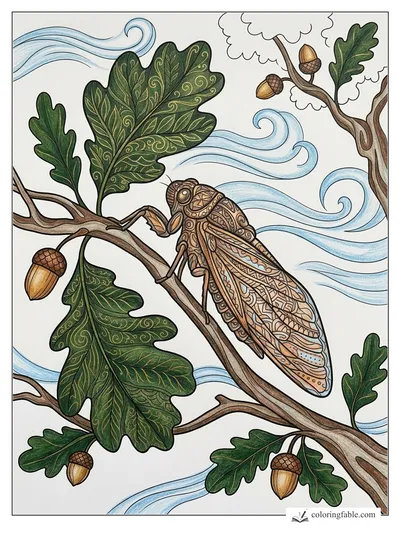 Colored example of this coloring page