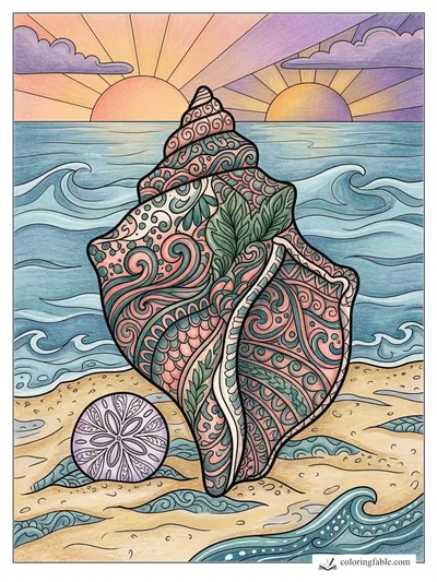 Colored example of this coloring page