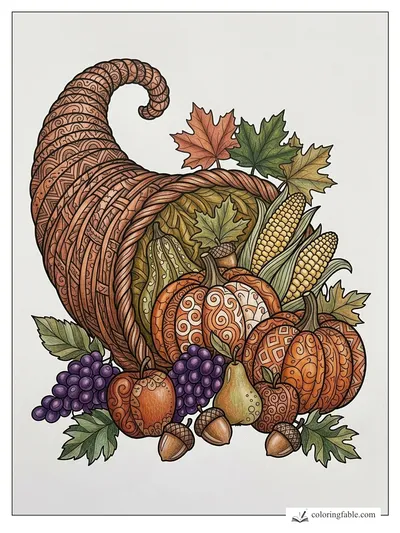 Colored example of this coloring page