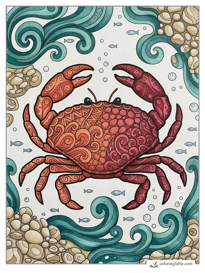 Colored example of this coloring page