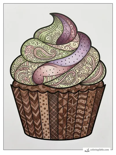 Colored example of this coloring page