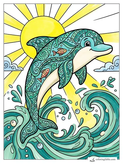 Colored example of this coloring page