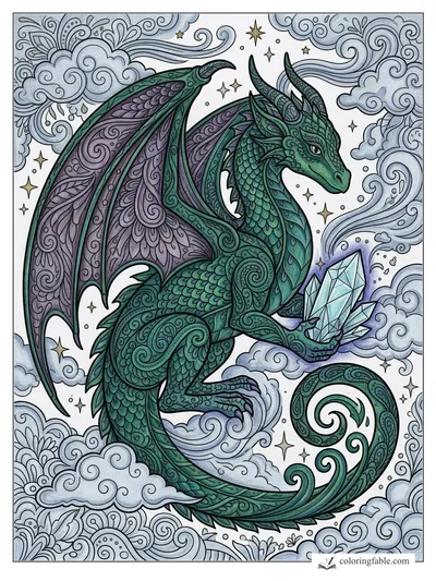 Colored example of this coloring page