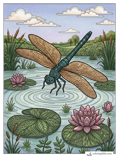 Colored example of this coloring page
