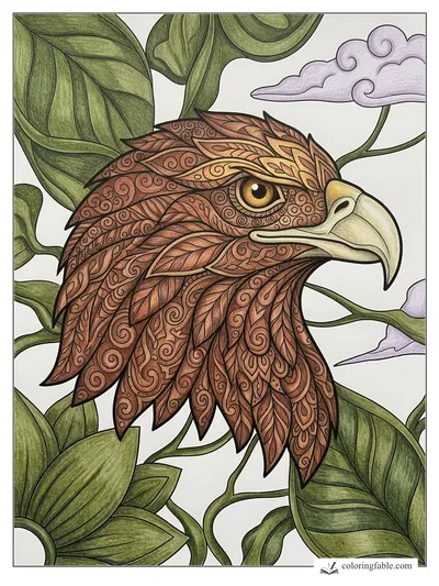 Colored example of this coloring page