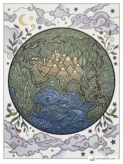 Colored example of this coloring page