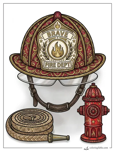 Colored example of this coloring page
