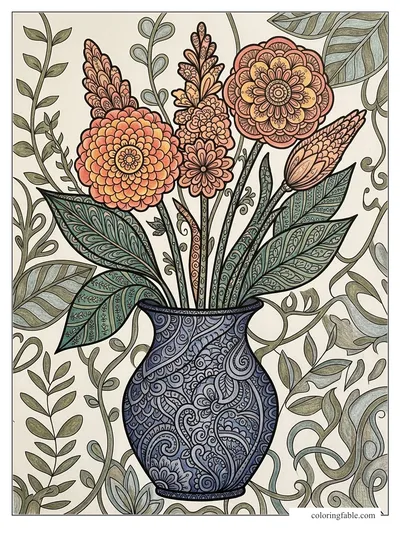 Colored example of this coloring page