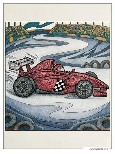 Colored example of this coloring page