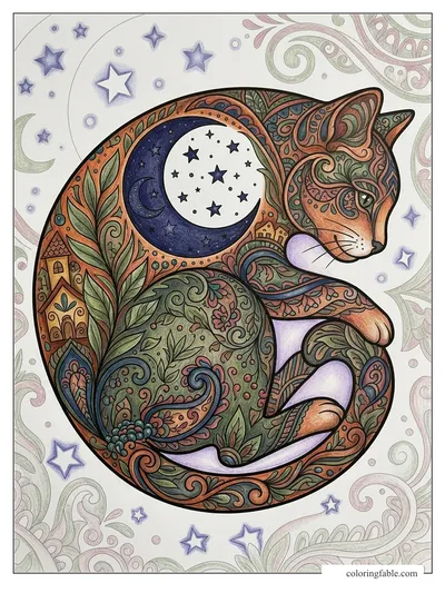 Colored example of this coloring page