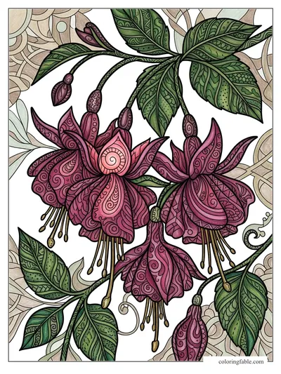 Colored example of this coloring page