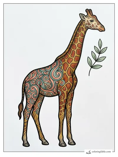 Colored example of this coloring page
