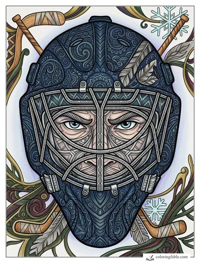 Colored example of this coloring page