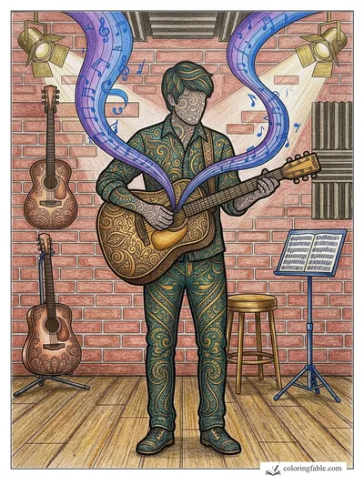 Colored example of this coloring page