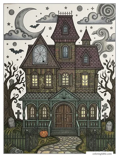 Colored example of this coloring page