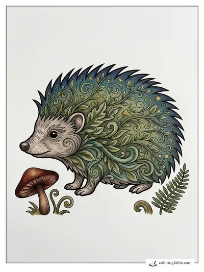 Colored example of this coloring page