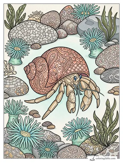 Colored example of this coloring page