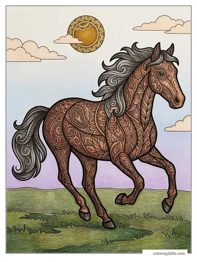 Colored example of this coloring page