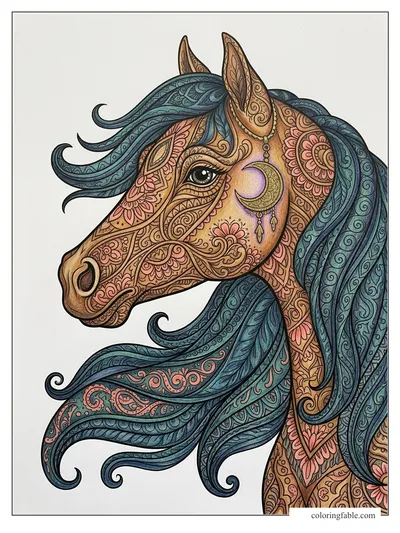 Colored example of this coloring page