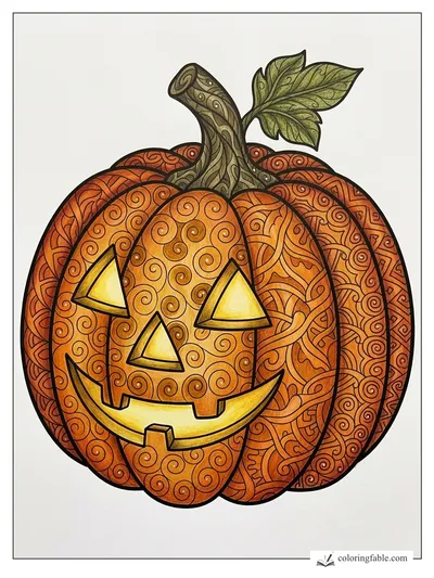 Colored example of this coloring page