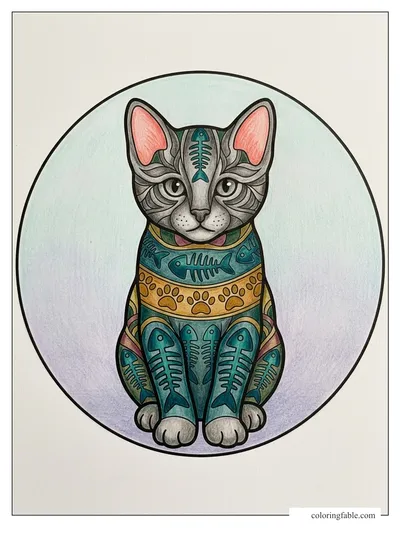 Colored example of this coloring page