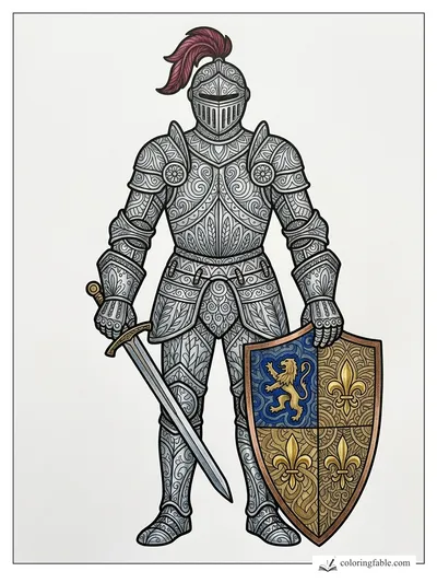 Colored example of this coloring page