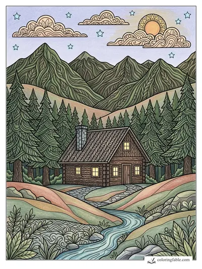 Colored example of this coloring page