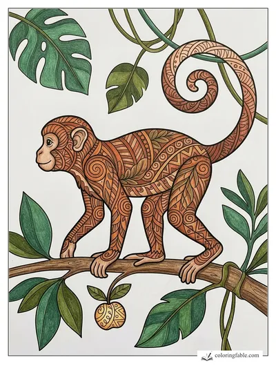 Colored example of this coloring page