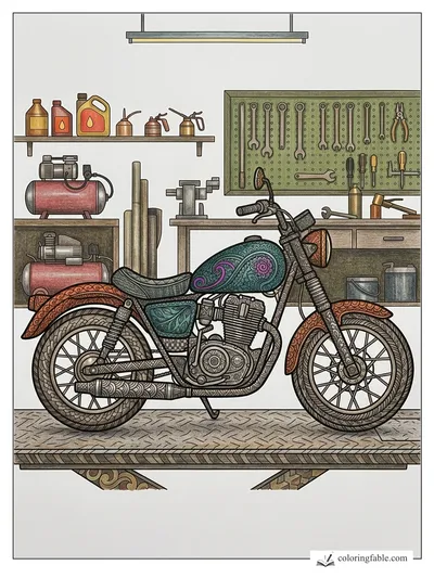 Colored example of this coloring page