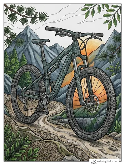 Colored example of this coloring page