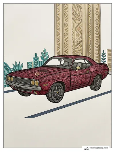 Colored example of this coloring page