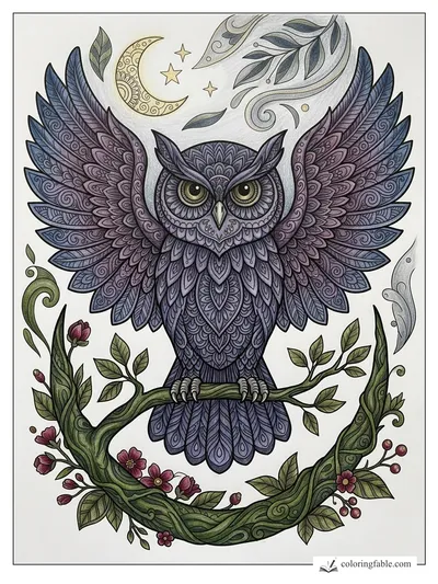 Colored example of this coloring page