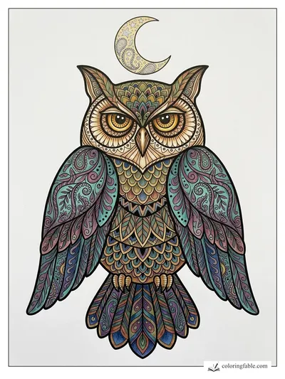 Colored example of this coloring page