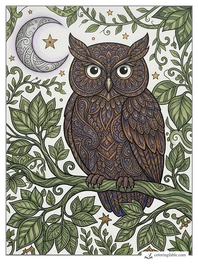 Colored example of this coloring page