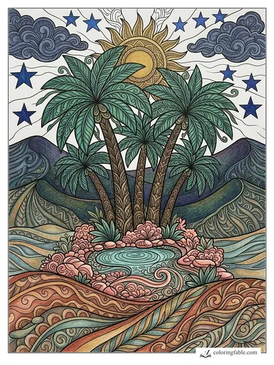 Colored example of this coloring page