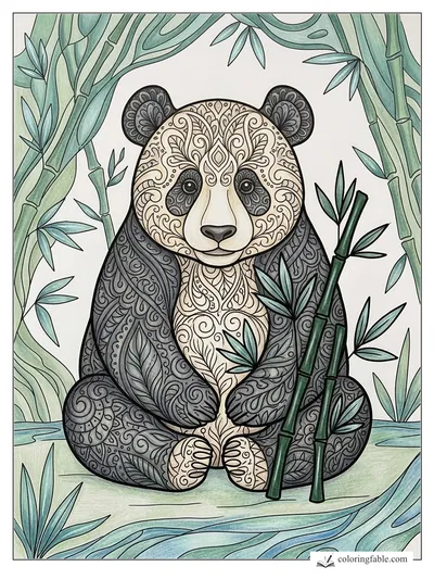 Colored example of this coloring page