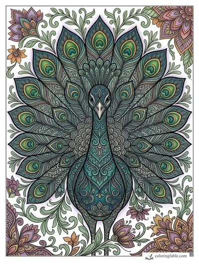 Colored example of this coloring page