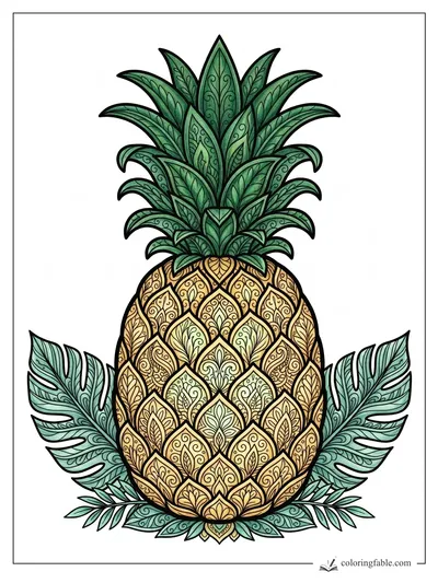 Colored example of this coloring page