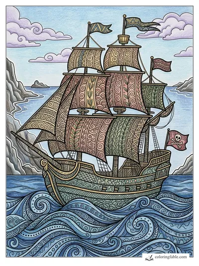 Colored example of this coloring page