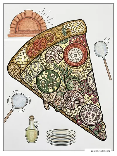 Colored example of this coloring page